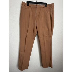 Banana Republic Sloan Curvy Fit Pants Camel Tan Size 16 Stretch Dress Trousers